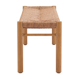 Iska Bench, Natural-Furniture - Outdoor-High Fashion Home