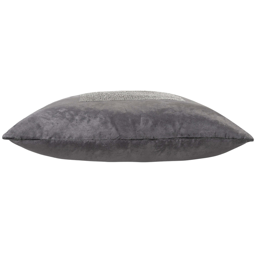 Aida Pillow, Charcoal/Dark Grey High Fashion Home