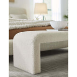 Avery Bench, Ivory Cloud-Furniture - Chair-High Fashion Home