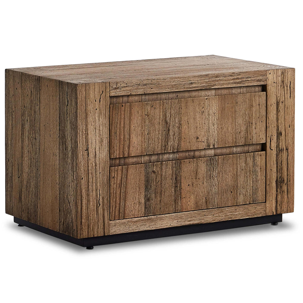 Abaso Nightstand, Rustic Wormwood by Four Hands