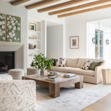 Abaso Coffee Table, Rustic Wormwood Oak by Four Hands