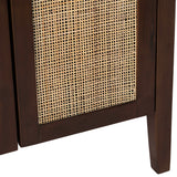 Acadian 6 Door Cabinet, Brown-Furniture - Storage-High Fashion Home