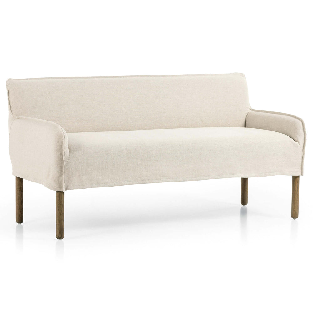 Addington Slipcover Bench, Brussels Natural by Four Hands