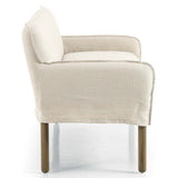 Addington Slipcover Bench, Brussels Natural by Four Hands