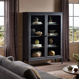 Alden Cabinet, Worn Black Oak by Four Hands-Furniture - Storage-High Fashion Home