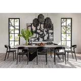 Amare Leather Dining Chair, Sonoma Black, Set of 2 by Four Hands