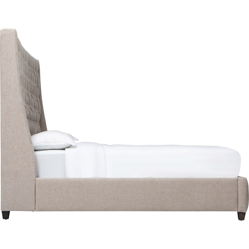 Amelia Tall King Bed, Dupree Pebble High Fashion Home
