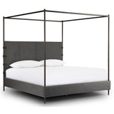 Anderson Queen Canopy Bed, Knoll Charcoal by Four Hands-Furniture - Bedroom-High Fashion Home