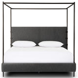 Anderson Queen Canopy Bed, Knoll Charcoal by Four Hands-Furniture - Bedroom-High Fashion Home