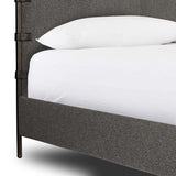 Anderson Queen Canopy Bed, Knoll Charcoal by Four Hands-Furniture - Bedroom-High Fashion Home