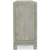 Antiqua 4 Door Cabinet, Antique Blue