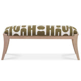 Arielle Bench, Olive/White-Furniture - Benches-High Fashion Home