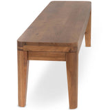 Arno Bench, Amber Brown-Furniture - Benches-High Fashion Home