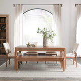 Arno Bench, Amber Brown-Furniture - Benches-High Fashion Home