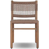 Ashe Outdoor Dining Chair, Tanned Weave, Set of 2 by Four Hands