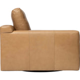 Axel Leather Swivel Chair, Landry Fawn-Furniture - Chairs-High Fashion Home