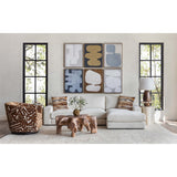 Axel Sectional, Bailey Cotton-Furniture - Sofas-High Fashion Home