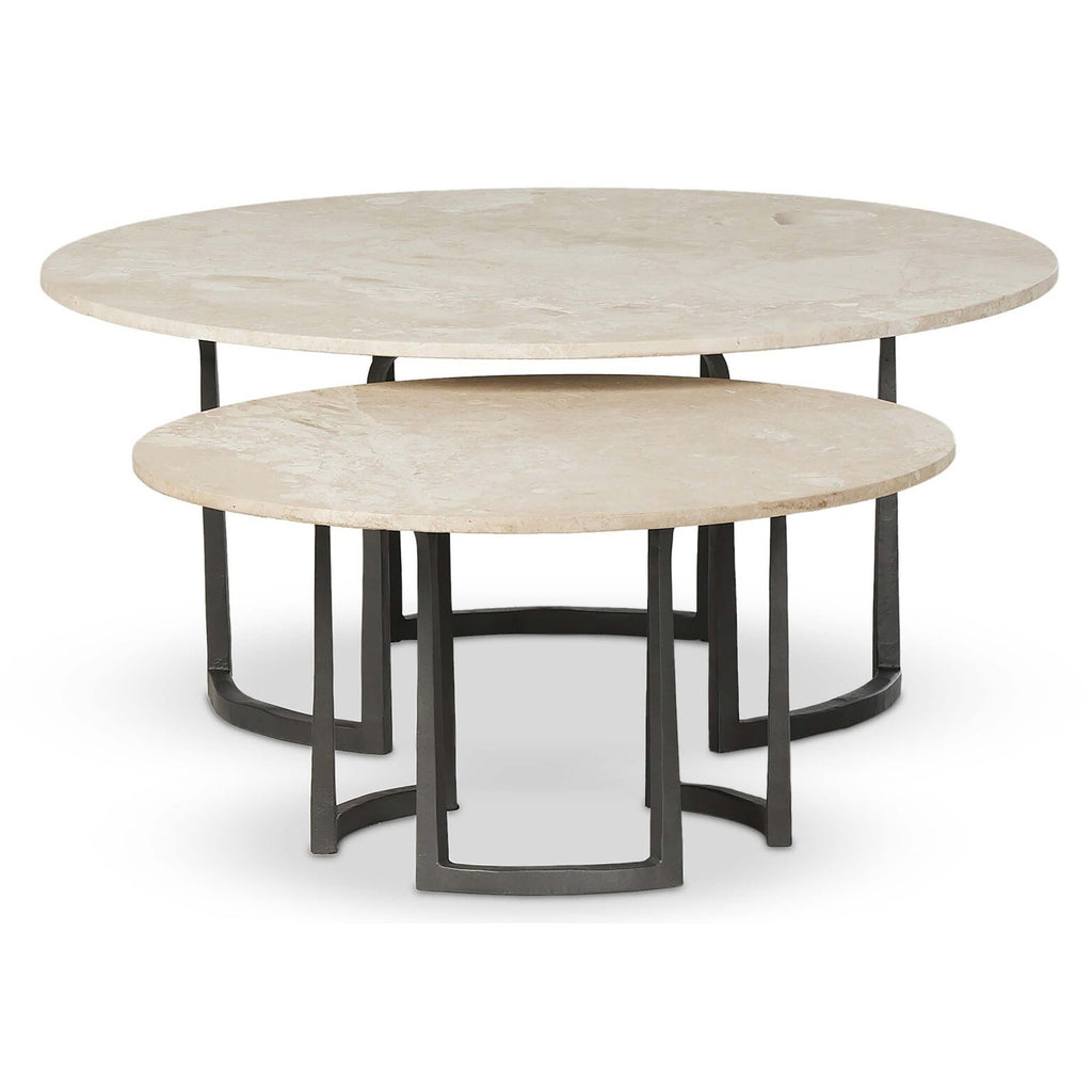 Axtell Nesting Coffee Table, Lunar Marble by Four Hands – High Fashion Home