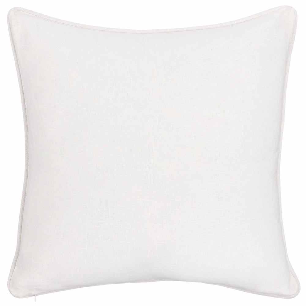 Bedford Linen Pillow, Ivory