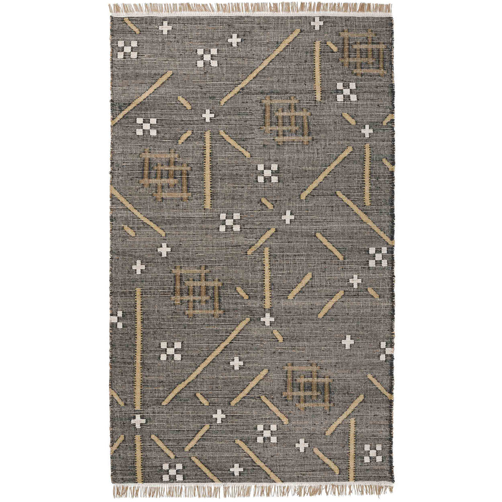 Belfast Caviar Rug, Black Multi-Rugs1-High Fashion Home