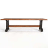 Bellamy Bench, Amber Brown-Furniture - Benches-High Fashion Home