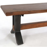 Bellamy Bench, Amber Brown-Furniture - Benches-High Fashion Home