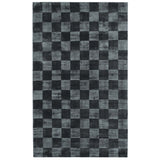 Berlin Check Rug, Ink Blue