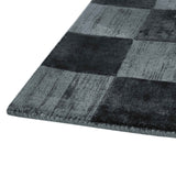 Berlin Check Rug, Ink Blue