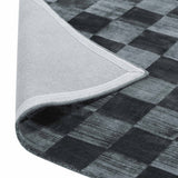 Berlin Check Rug, Ink Blue
