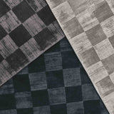 Berlin Check Rug, Ink Blue