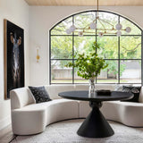 Bibianna Dining Table, Worn Black-Furniture - Dining-High Fashion Home