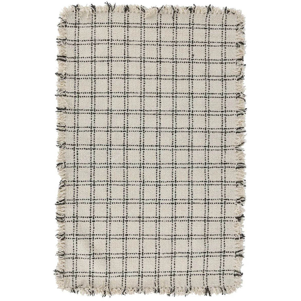 Bradbury Rug, Check Ivory/Black