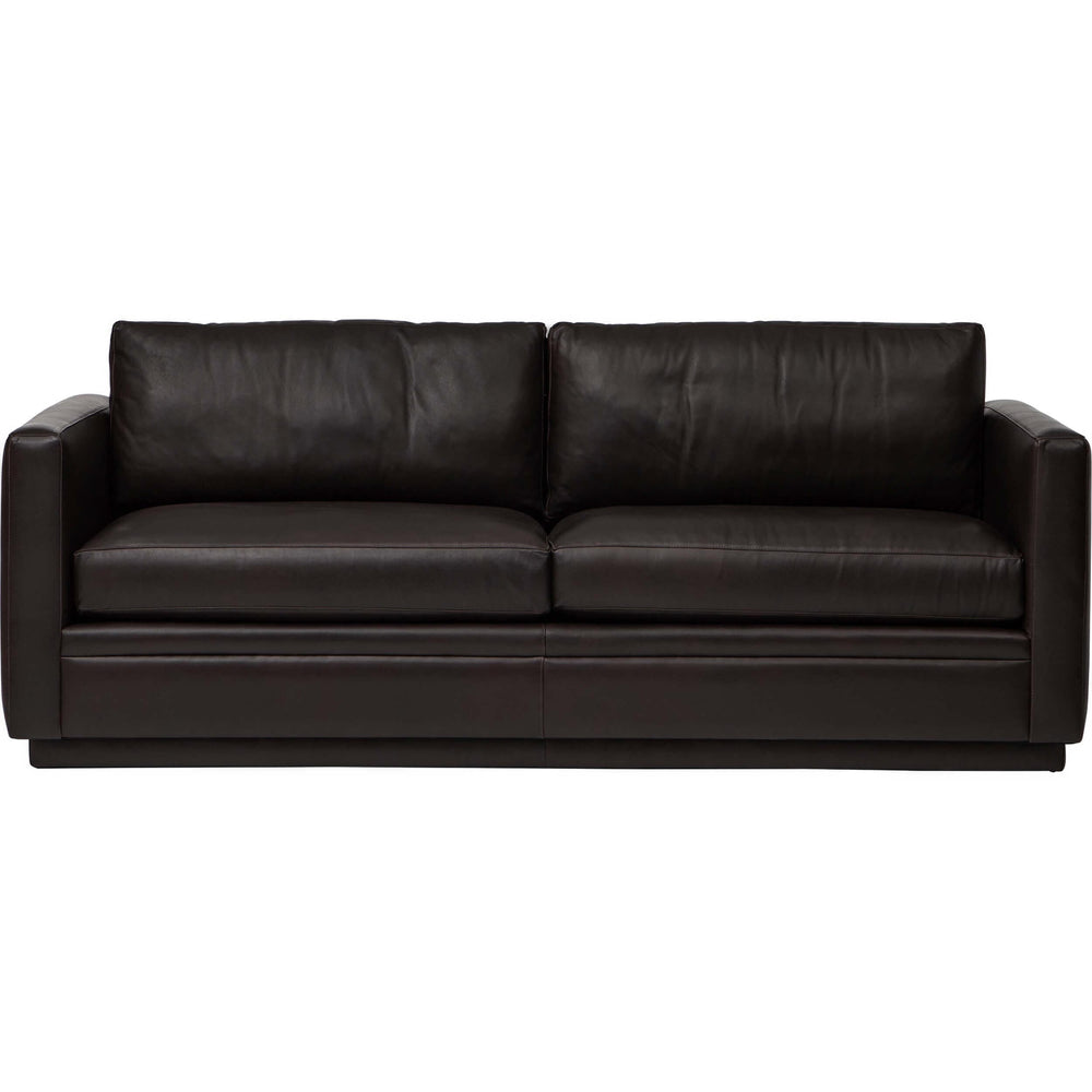 Bronson Leather Sofa, Lewis Nougat-Furniture - Sofas-High Fashion Home