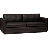 Bronson Leather Sofa, Lewis Nougat-Furniture - Sofas-High Fashion Home