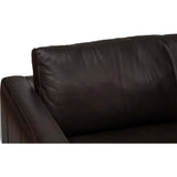 Bronson Leather Sofa, Lewis Nougat-Furniture - Sofas-High Fashion Home