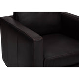 Bronson Leather Swivel Chair, Lewis Nougat-Furniture - Chairs-High Fashion Home