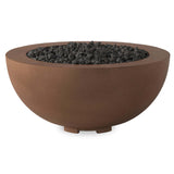 Bronson Outdoor Fire Table, Clay Concrete by Four Hands-Furniture - Outdoor-High Fashion Home