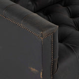 Maxx Leather Sofa, Destroyed Black by Four Hands
