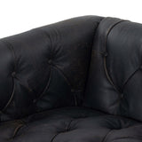 Maxx Leather Sofa, Destroyed Black by Four Hands