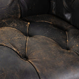 Maxx Leather Sofa, Destroyed Black by Four Hands
