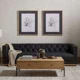 Maxx Leather Sofa, Destroyed Black by Four Hands