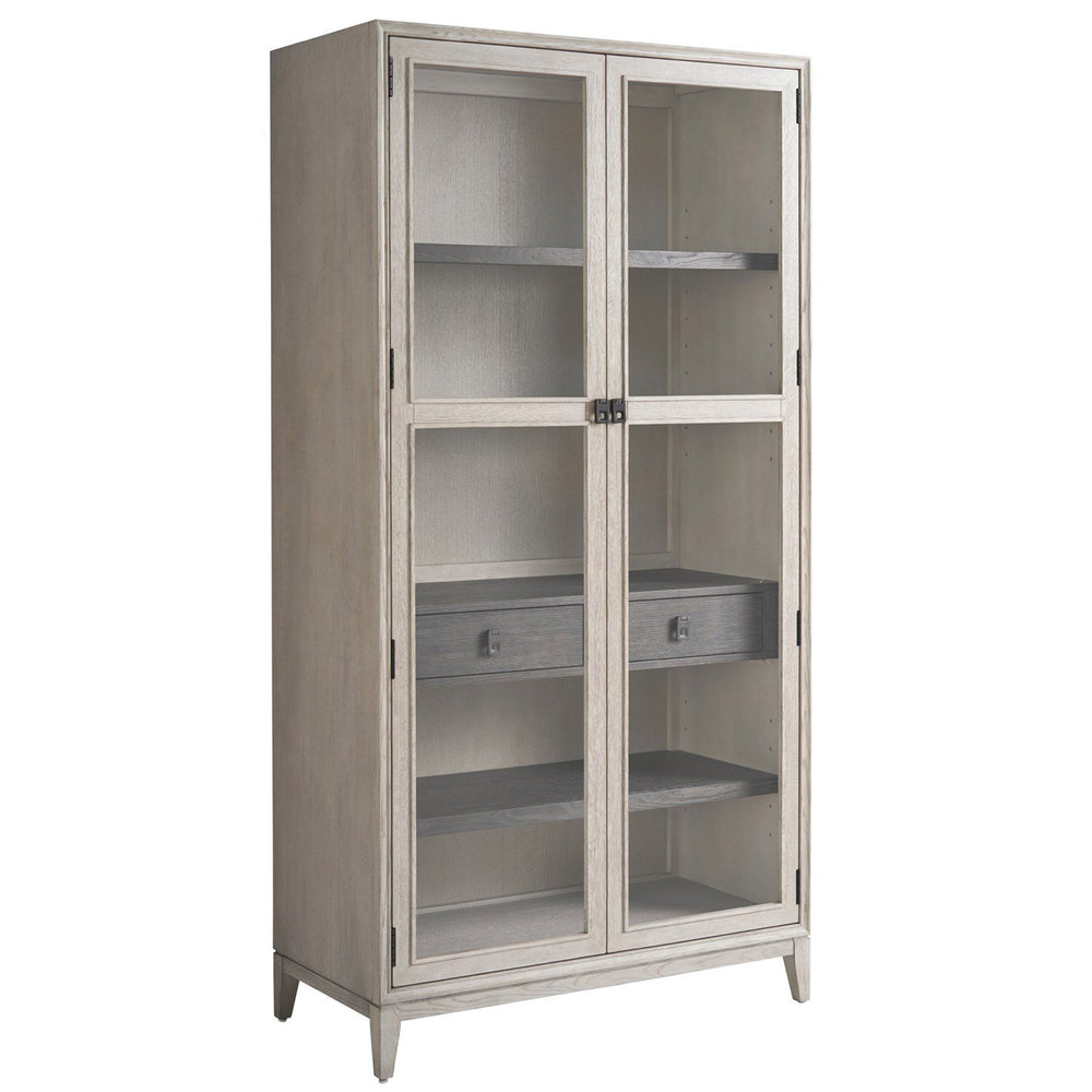 Canseco Display Cabinet, Rolling Fog-Furniture - Storage-High Fashion Home
