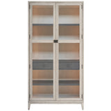 Canseco Display Cabinet, Rolling Fog-Furniture - Storage-High Fashion Home