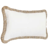 Cara Lumbar Pillow, Ivory/Natural