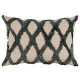 Caro Lumbar Pillow, Forest Green