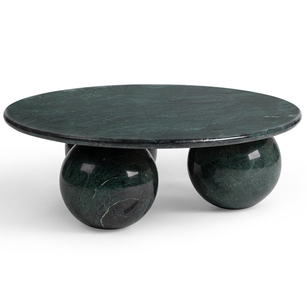 Castello Round Coffee Table, Forest Green – High Fashion Home