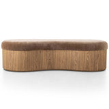 Celeste Accent Bench, Altair Mushroom-Furniture - Benches-High Fashion Home