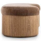 Celeste Accent Bench, Altair Mushroom-Furniture - Benches-High Fashion Home