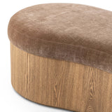 Celeste Accent Bench, Altair Mushroom-Furniture - Benches-High Fashion Home
