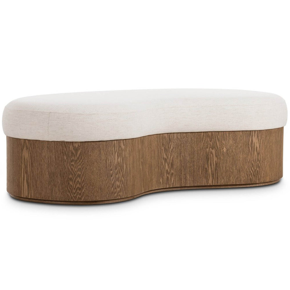 Celeste Accent Bench, Nomad Snow by Four Hands